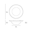 Conjunto com 4 Pratos de Entrada/Sobremesa Orgânico Ceu Ø19x5,5cm 250ml